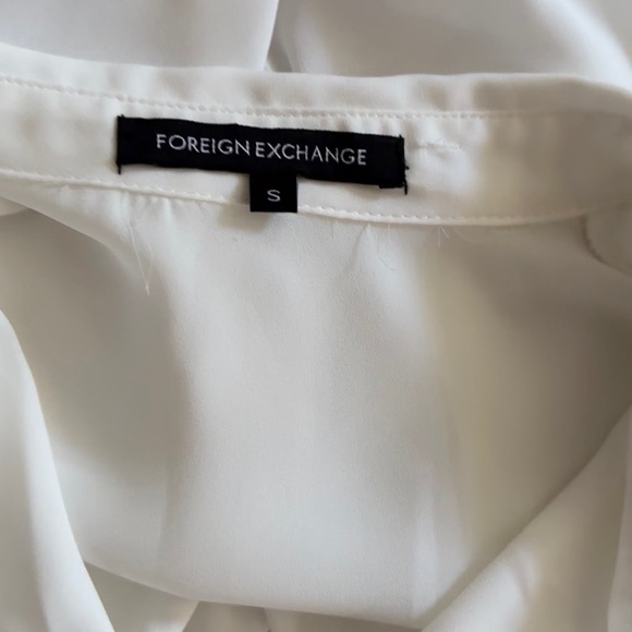 Foreign Exchange Women Blouse White Size: Small - Picture 3 of 7